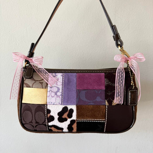 Rare 2005 Coach Patchwork Demi Baguette